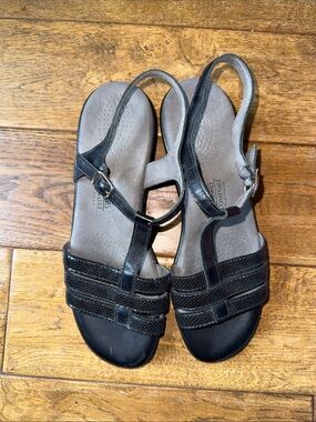 SAS Comfort Slide Sandals in Black